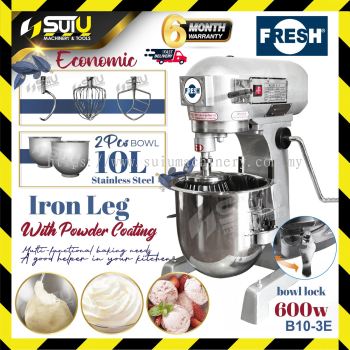 [IRON LEG] FRESH B10-3E 10L Food Mixer / Stand Mixer / Mesin Pengadun 600W