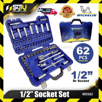 Michelin MSS62 62pcs 1/2'' DR Socket Set 602010040