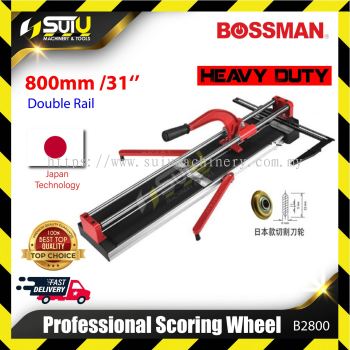 BOSSMAN B2800 Manual Tile Cutter Professional Scoring Wheel with Double Rail 800mm