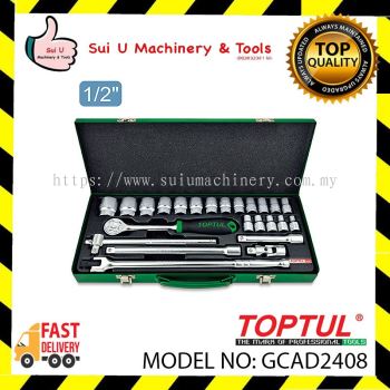 TOPTUL GCAD2408 24pcs 1/2'' DR. Socket Set