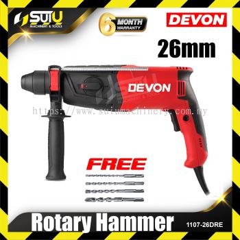 DEVON 1107-26DRE Rotary Hammer 26mm