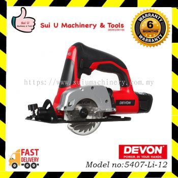 DEVON 5407-Li-12 Cordless Circular Saw 86mm (3 3/8") 12V