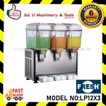 FRESH LP12X3 0.37kW/230V/50Hz 3x12 Litre 8-10掳 Dispenser Coffee & Juice Making Machine