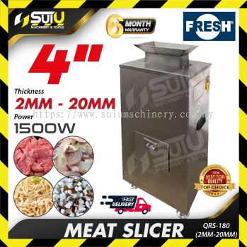 FRESH QRS-180 / QRS180 4" Semi Auto Meat Slicer (2/3/5/8/10/15/20MM)