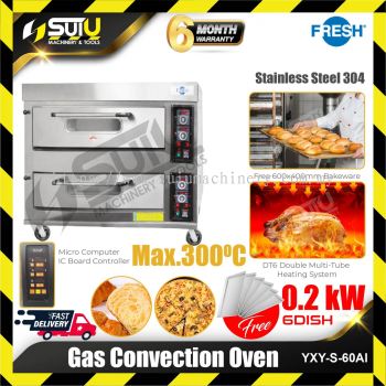 FRESH YXY-S-60AI 2 Layers Gas Convection Oven 0.2kW