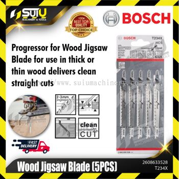 BOSCH 2608633528 (T234X) 5PCS Progressor for Wood Jigsaw Blades 117mm