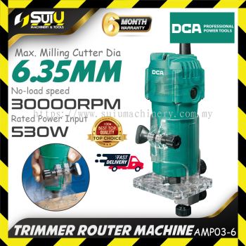 DCA AMP03-6 Trimmer Router Machine 530W 30000RPM