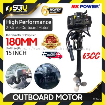 MK POWER MK63 63CC 180MM Outboard Motor for Boating & Fishing