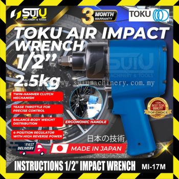 TOKU MI-17M Twin Hammer Air Impact Wrench Drive 1/2″  - 2.5kg (MADE IN JAPAN)