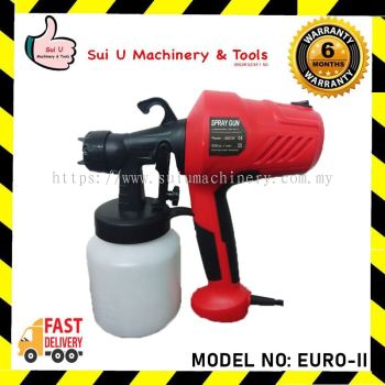 Euro-II Electric Spray Gun Paint Sprayer 800ML 400W 22000RPM Heavy Duty