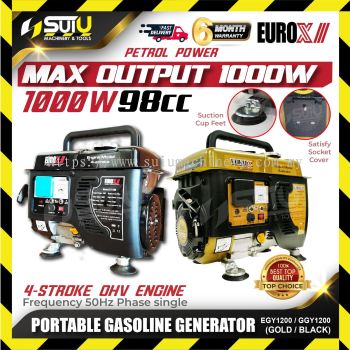 EUROX GGY1200 / EGY1200 4-Stroke Portable Petrol Generator / Penjana 1000W