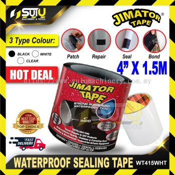 JIMATOR TAPE WT-415-WHT Strong Waterproof Sealing Tape White 4"x1.5m