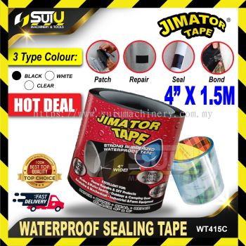 JIMATOR TAPE WT-415-C Strong Waterproof Sealing Tape Clear 4"x1.5m