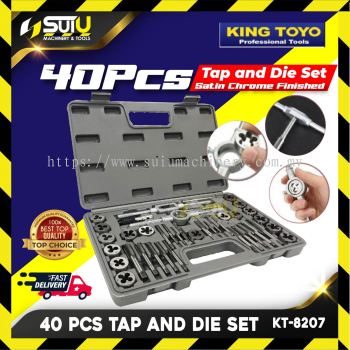 KING TOYO KT-8207 40 PCS Tap and Die Set