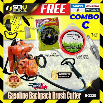 [COMBO C] TANEKA / TENAKA / OKAZAWA / ROMEO / BOSSMAN / HARZ BG328 / BBG328 / HZ328 33cc Gasoline Backpack Brush Cutter