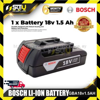 Bosch GBA18V1.5AH BOSCH 18V 1.5AH LI-ION BATTERY PACK (1PCS)