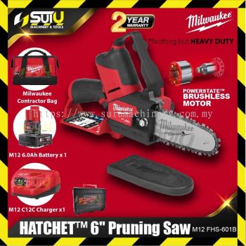 MILWAUKEE FHS-601B / FHS-601X M12 FUEL&#8482; HATCHET&#8482; 6" Pruning Saw (SET)