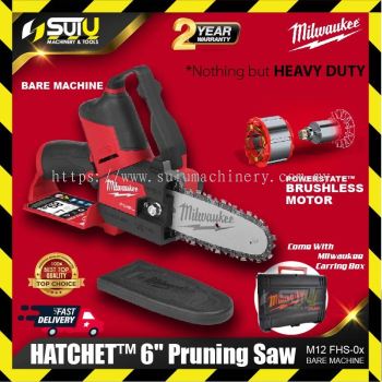 MILWAUKEE FHS-0X ASIA M12 FUEL&#8482; HATCHET&#8482; 6" Pruning Saw (SOLO - NO BATTERY & CHARGER)