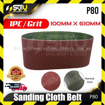 Sanding Cloth Belt P80 (100mm x 610mm)