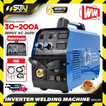 WIM MIG200 / MIG-200 / MIG 200 / MIG200C Inverter Welding Machine 30-200A