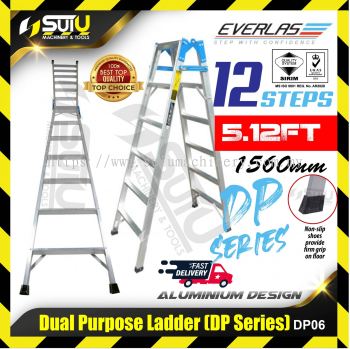  EVERLAS DP06 Dual Purpose Aluminium Ladder ( 12 steps )