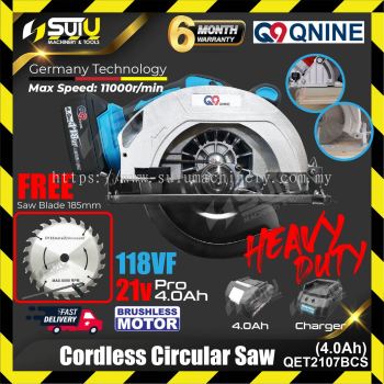 Q9 QET2107BCS 21V Cordless Circular Saw 11000rpm ( Brushless Motor)