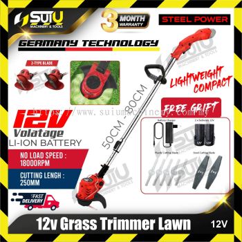 STEEL POWER 12V Grass Trimmer Lawn 18000rpm