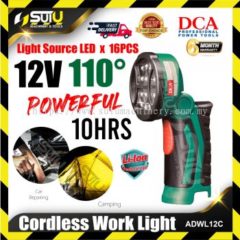 DCA ADWL12C 12V Cordless Working Lamp (SOLO - No Battery & Charger)