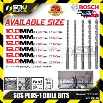 BOSCH 2608680275/ 276/ 277/ 278/ 279/ 280 SDS PLUS-1 Drill Bits (10.0-12.0mm)