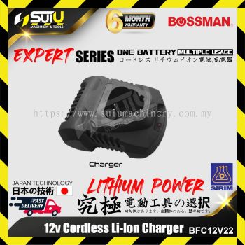 BOSSMAN BFC12V22 12V Cordless Li-ion Charger (SIRIM)