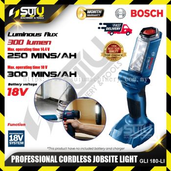 BOSCH GLI 180-LI / GLI180-LI 18V Professional Cordless Jobsite Light (SOLO-No Battery & Charger)