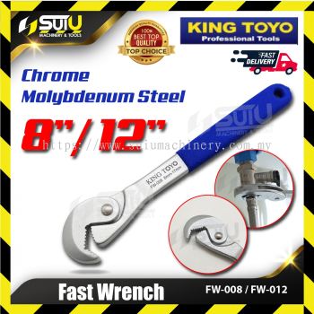 KING TOYO FW-008/ KTFW-008/ FW-012/ KTFW-012 8" /12" Fast Wrench (Chrome Molybdenum Steel)