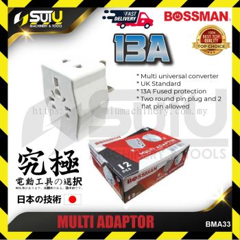 BOSSMAN BMA33 1PC 13A Multi Adaptor