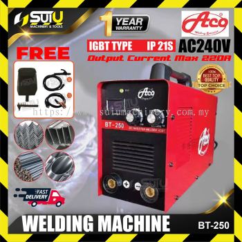 ACO BT-250 / BT250 MMA Inverter Welding Machine w/ Accessories