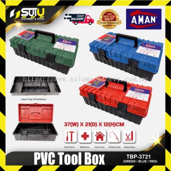 AMAN TBP-3721 / TBP3721 Portable Heavy Duty PVC Tool Box