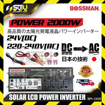 BOSSMAN BPI-2420 / BPI2420 24V Solar LCD Power Inverter 2000W