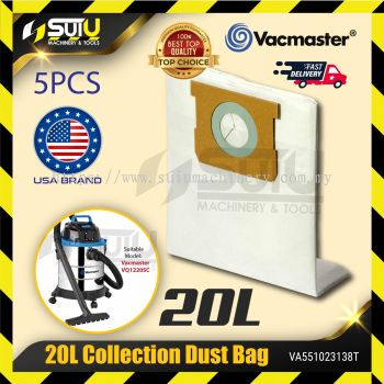 VACMASTER VA551023138T 5PCS 20L Collection Dust Bag