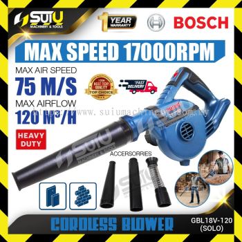 BOSCH GBL 18V-120 / GBL18V-120 / 0 601 9F5 1L0 18V Heavy Duty Cordless Blower 17000RPM (SOLO-No Battery & Charger)