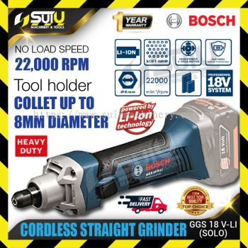 BOSCH GGS 18V-LI / GGS18V-LI / 06019B5 18V Cordless Straight Grinder 22000RPM (SOLO - No Battery & Charger)