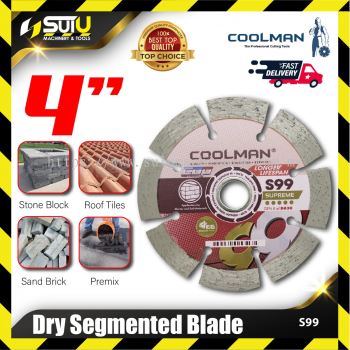 COOLMAN S99 4" Dry Segmented Blade