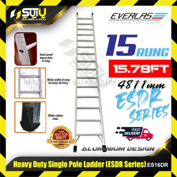 EVERLAS ES16DR 15 Rung 4811MM Heavy Duty Single Pole Ladder 