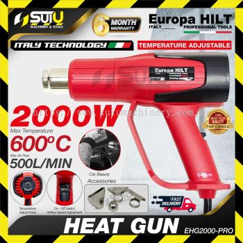 EUROPA HILT EHG2000-PRO / EHG2000PRO Heat Gun 2000W with Accessories