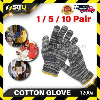 W1200 1 / 5 / 10 Pair Cotton Glove (Assorted Color)