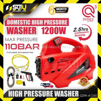 Q3 Q3W-A1260 110Bar High Pressure Washer 1200W