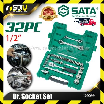 SATA 09099 32PCS 1/2" Dr Socket Set