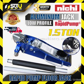 NICHI T31006B 1.5 Ton / 1.5Ton Low Profile Rapid Pump Floor Jack