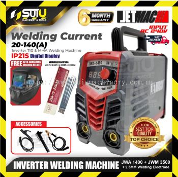 JETMAC JWA1400  / JWA1400 Inverter Welding Machine with Accessories + JWM3500 Welding Helmet + 2.5MM Welding Electrode (SET D)