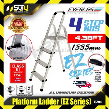 EVERLAS EZ04 4 Steps 1335MM EZ-Series Aluminum Platform Ladder