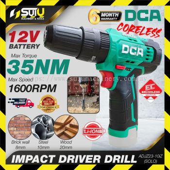 DCA ADJZ23-10I / ADJZ23-10IZ 12V 35NM Brushless Cordless Driver Drill / Hammer Drill (SOLO - No Battery & charger)