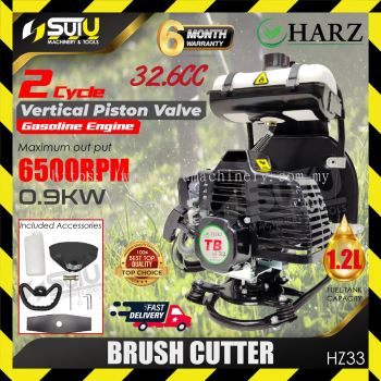 HARZ HZ-33 / HZ33 32.6CC Backpack Brush Cutter 0.9kW 6500RPM